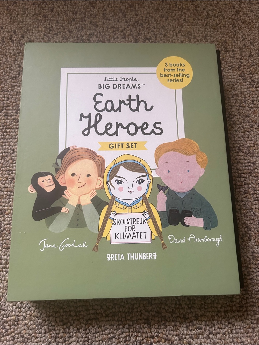 Little People, Big Dreams set of three books Earth Heroes Gift Set